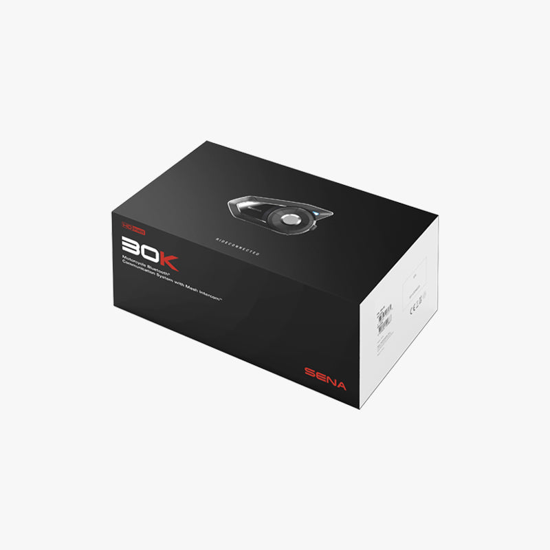 30K Motorcycle Bluetooth Communication System with Mesh Intercom & HD Speakers