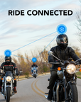 Phantom Full Face Motorcycle Smart Communication Helmet with Mesh Intercom
