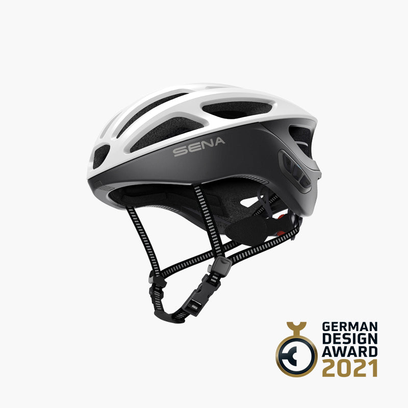 sena fahrradhelm mit kamera Sena R1 EVO Smart Road Helmet Medium / Matte White