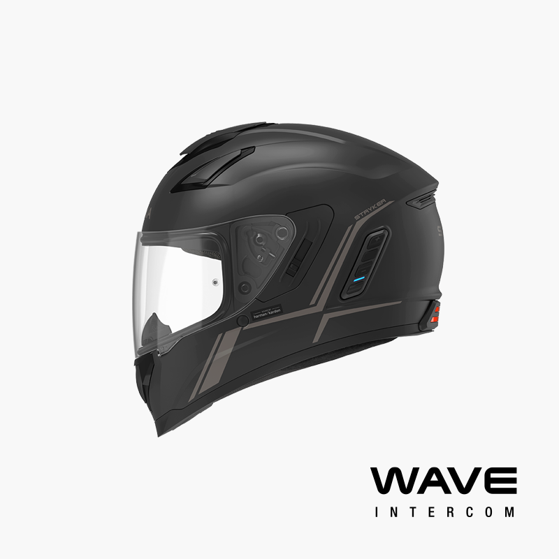 Stryker Full Face Helmet With Mesh Intercom Gloss White XL Stryker Full Face Helmet With Mesh Intercom Gloss White XL