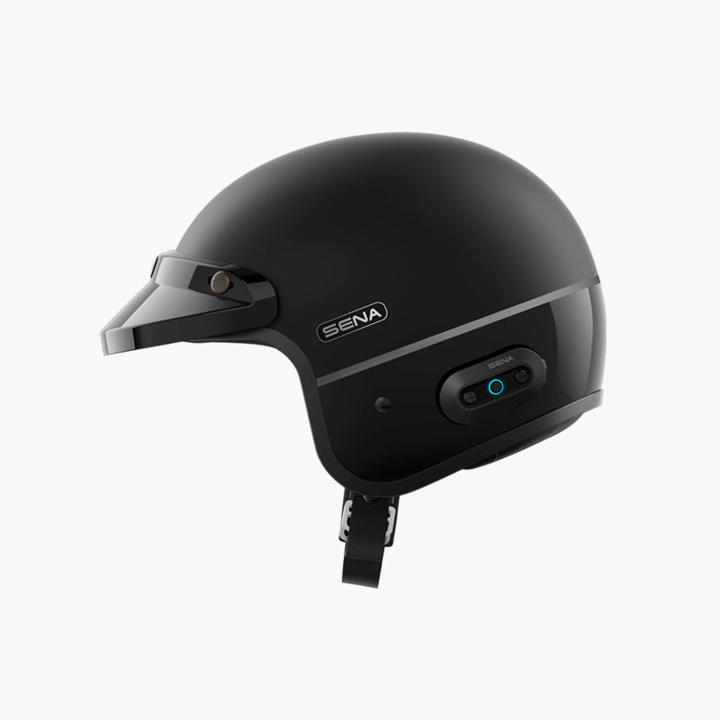 2021 new smart motorcycle helmet Sena Surge Open Mesh Helmet - Matte Black/Black