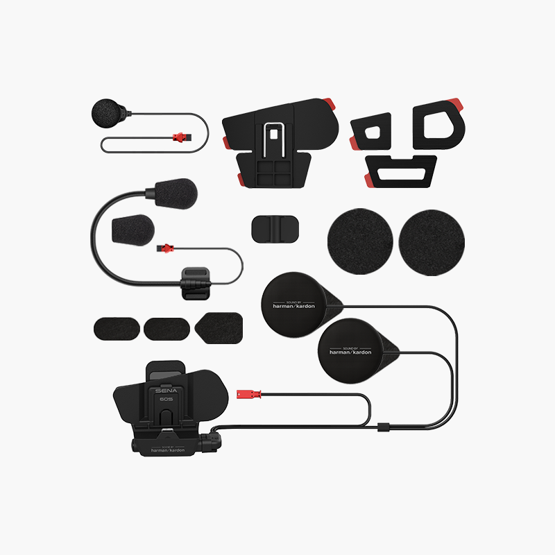 60S Smart Communication Helmet Clamp Kit with Universal Microphone