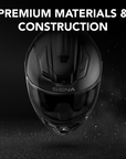 PHANTOM ANC Full-face Motorcycle Helmet with Integrated Communication System Featuring Active Noise Cancellation