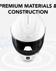 PHANTOM XB Full-face Motorcycle Helmet with Integrated Communiation System Featuring Extreme Bass