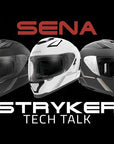 Stryker, Full Face Motorcycle Smart Communication Helmet with Mesh Intercom