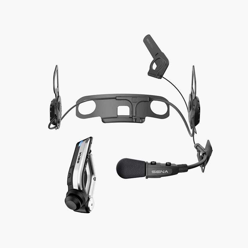 10U Motorcycle Bluetooth Communication System with Handlebar Remote for Shoei J-Cruise