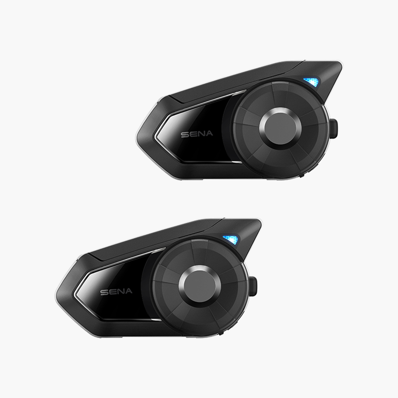 30K Motorcycle Bluetooth Communication System with Mesh Intercom &amp; HD Speakers