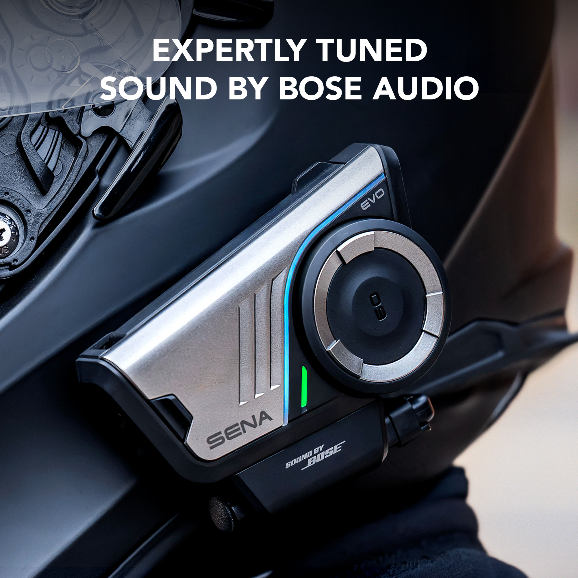 bose speakers for motorcycle helmets Sena 60S EVO Mesh Communication System Single