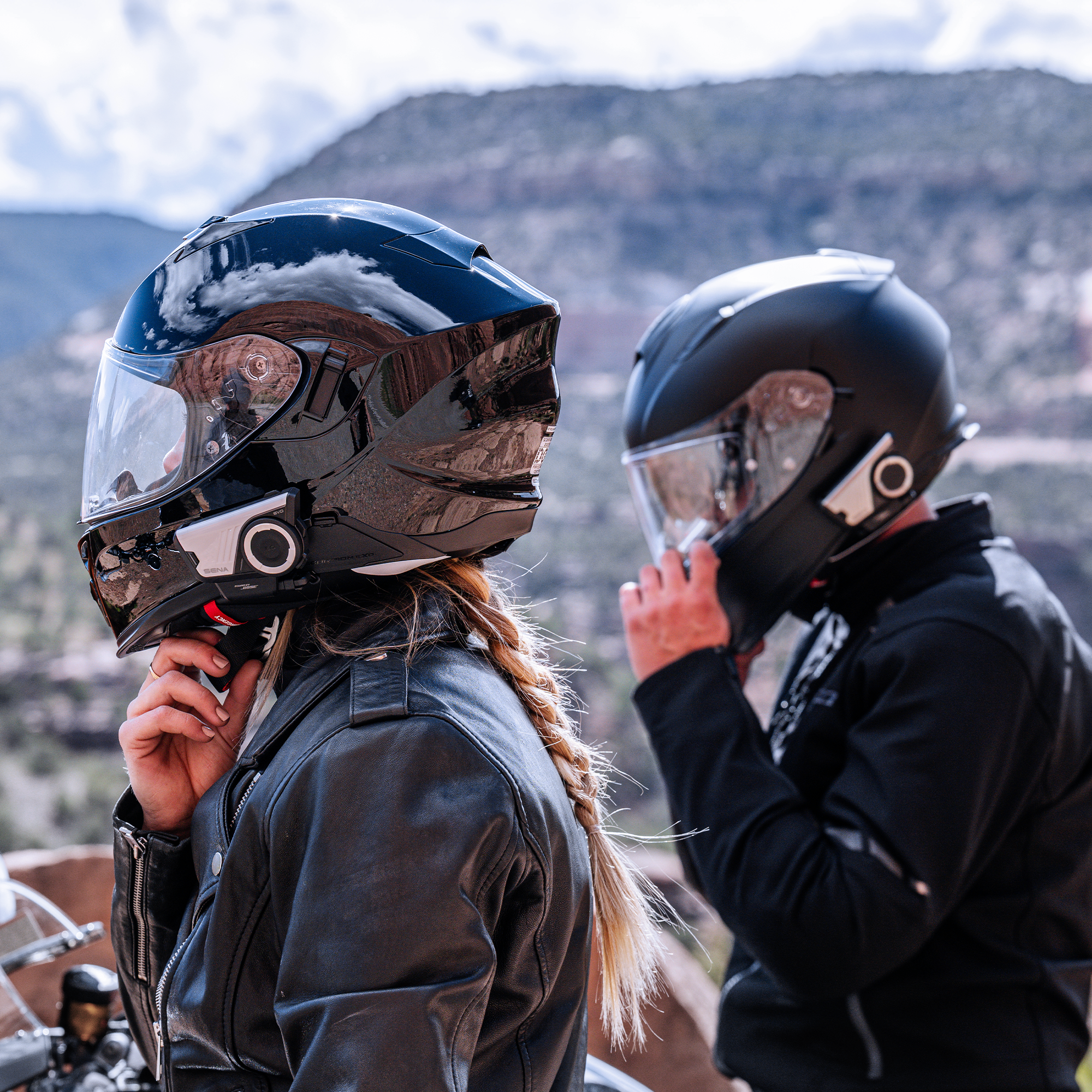 60S EVO Motorcycle Communication Headset with Sound by Bose, WAVE, Mesh, and Bluetooth Intercom