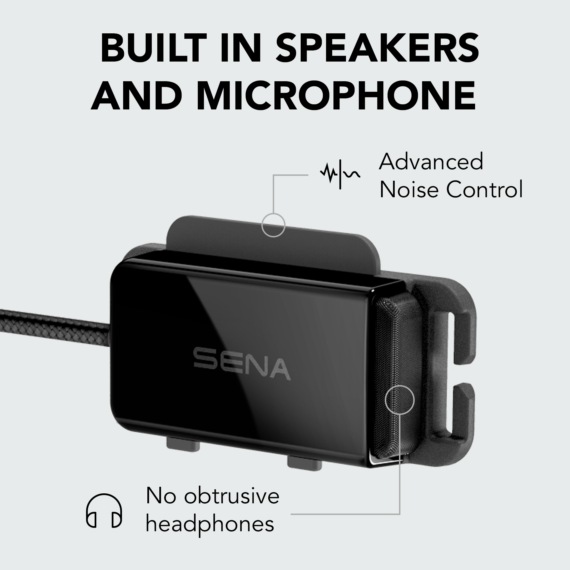 SENA pi インターコム ワイヤレス Bluetooth Sena pi, Bluetooth Communication Headset for Helmets – Sena