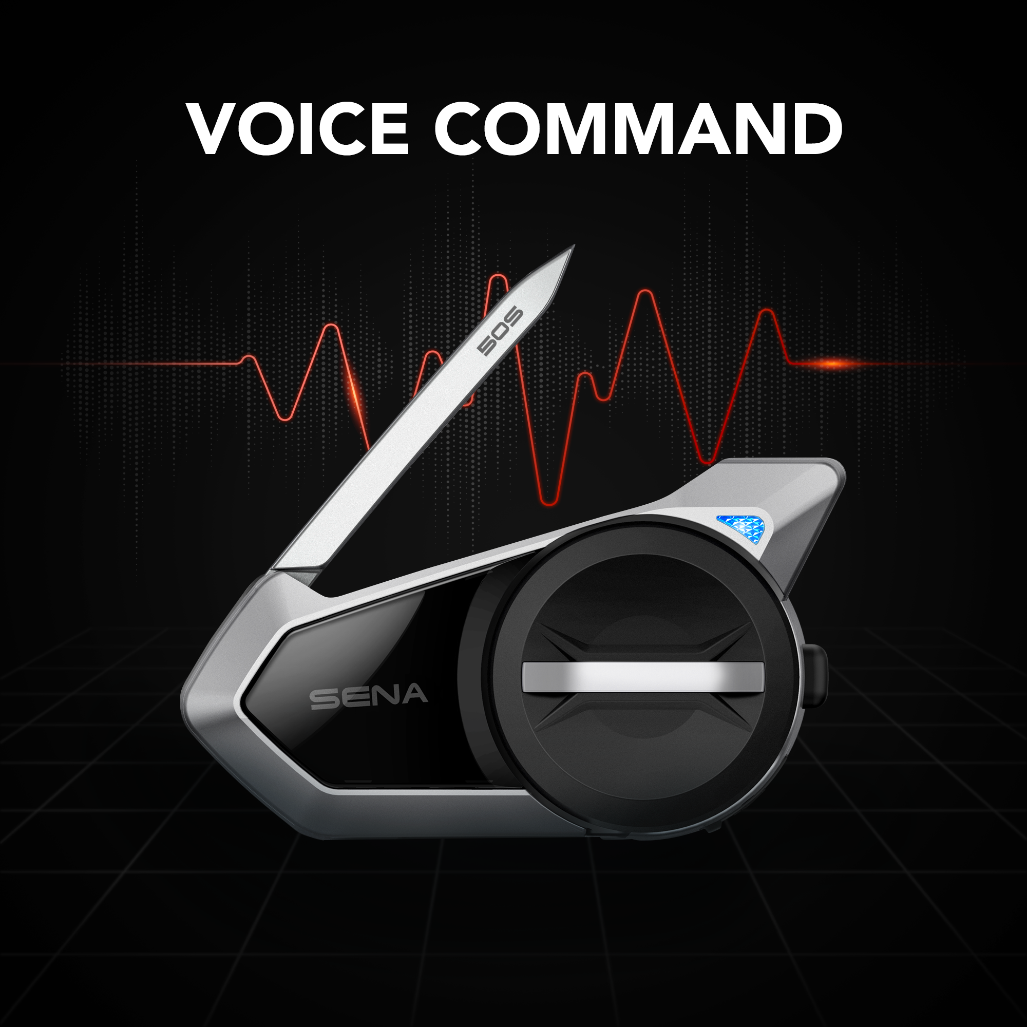 セナ50S SOUND BY harman/kardon Sena 50S Mesh Intercom Headset with Premium SOUND BY Harman