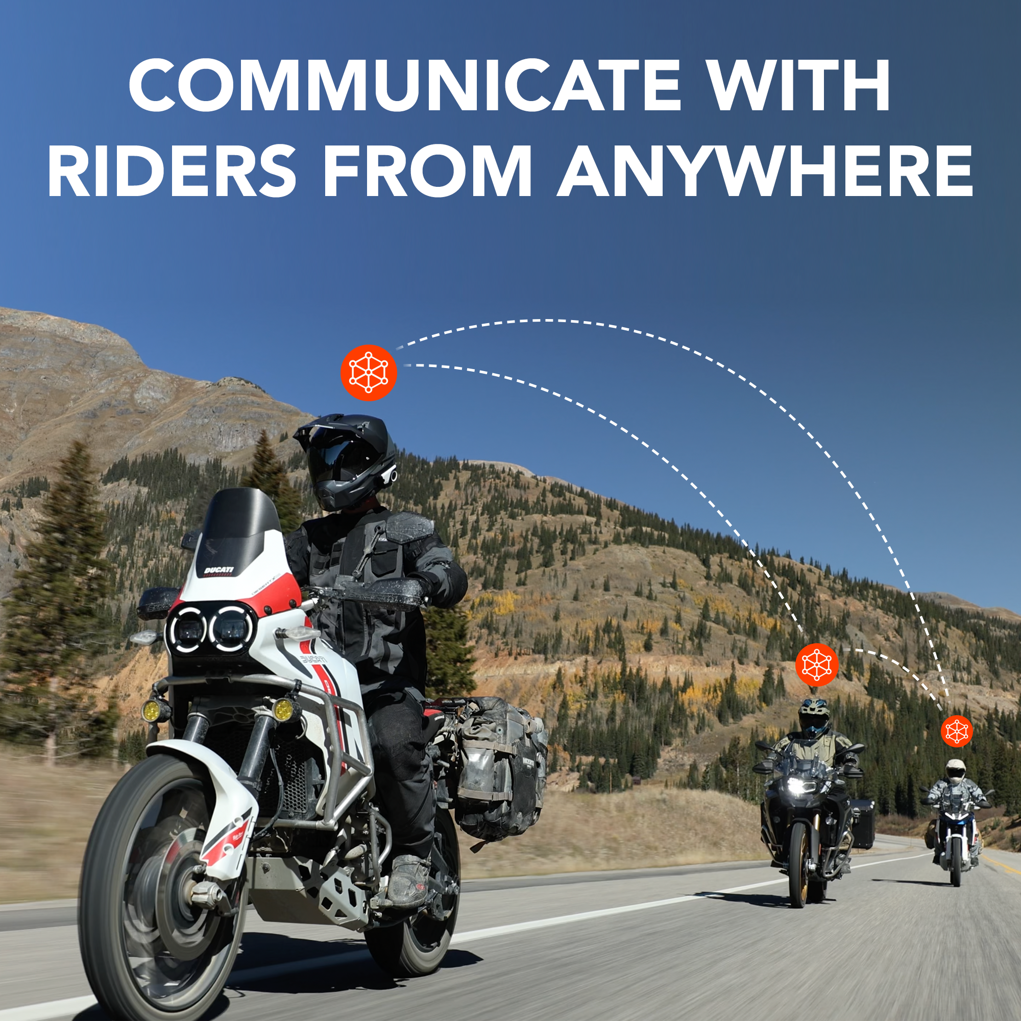 60S Motorcycle Communication Headset with WAVE, Mesh, and Bluetooth Intercom, 2nd Generation SOUND by Harman Kardon