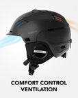 Latitude S2 Snow Sports Smart Helmet with Mesh Intercom Communication
