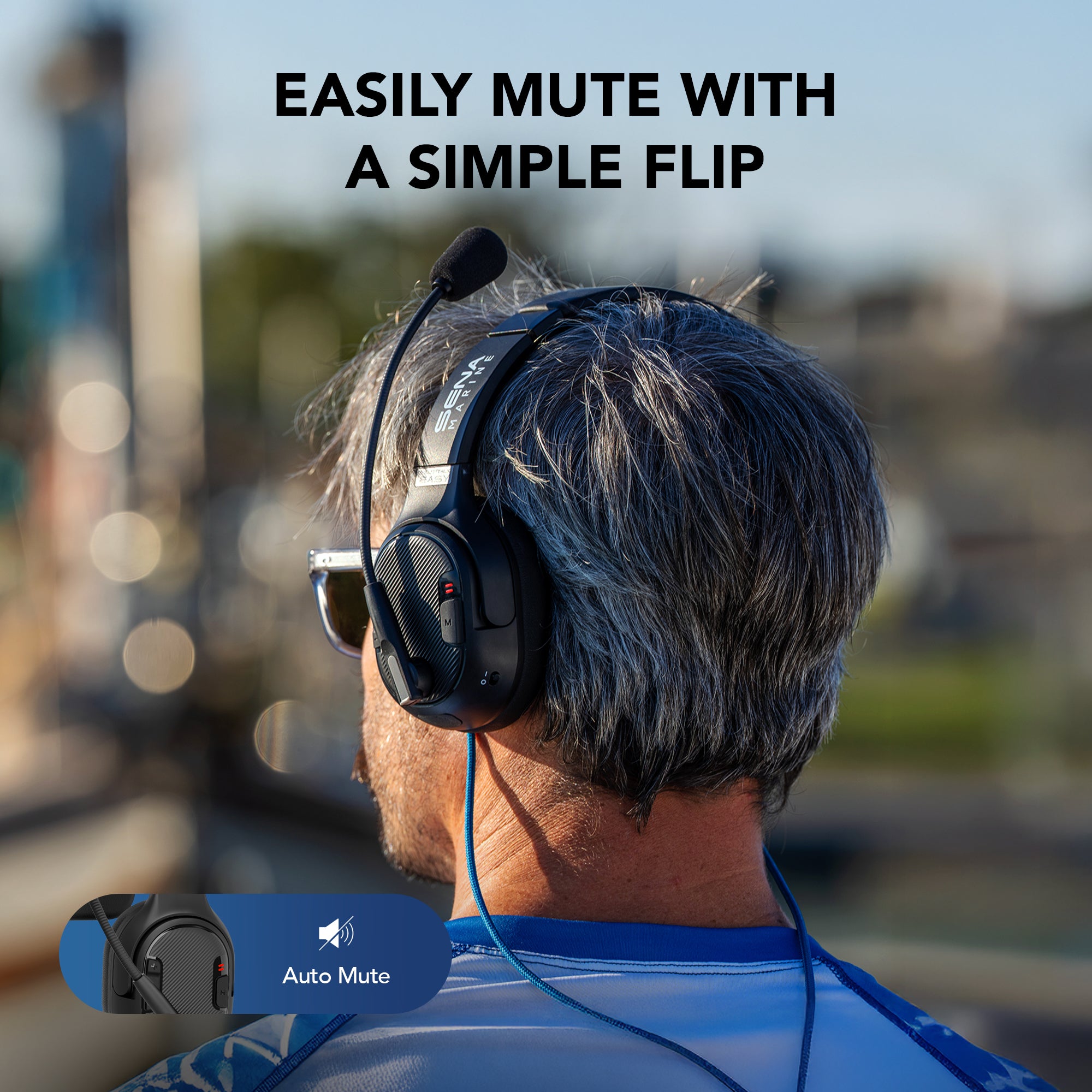 Nautitalk EASY Mono Ear Mesh Communication Headset
