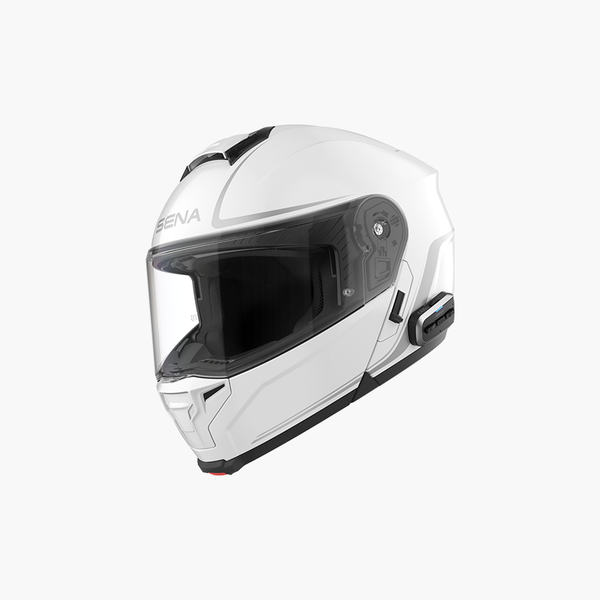 bluetooth motorcycle helmet his and hers Sena Outrush 2 Mesh Modular Helmet Matte Black Large
