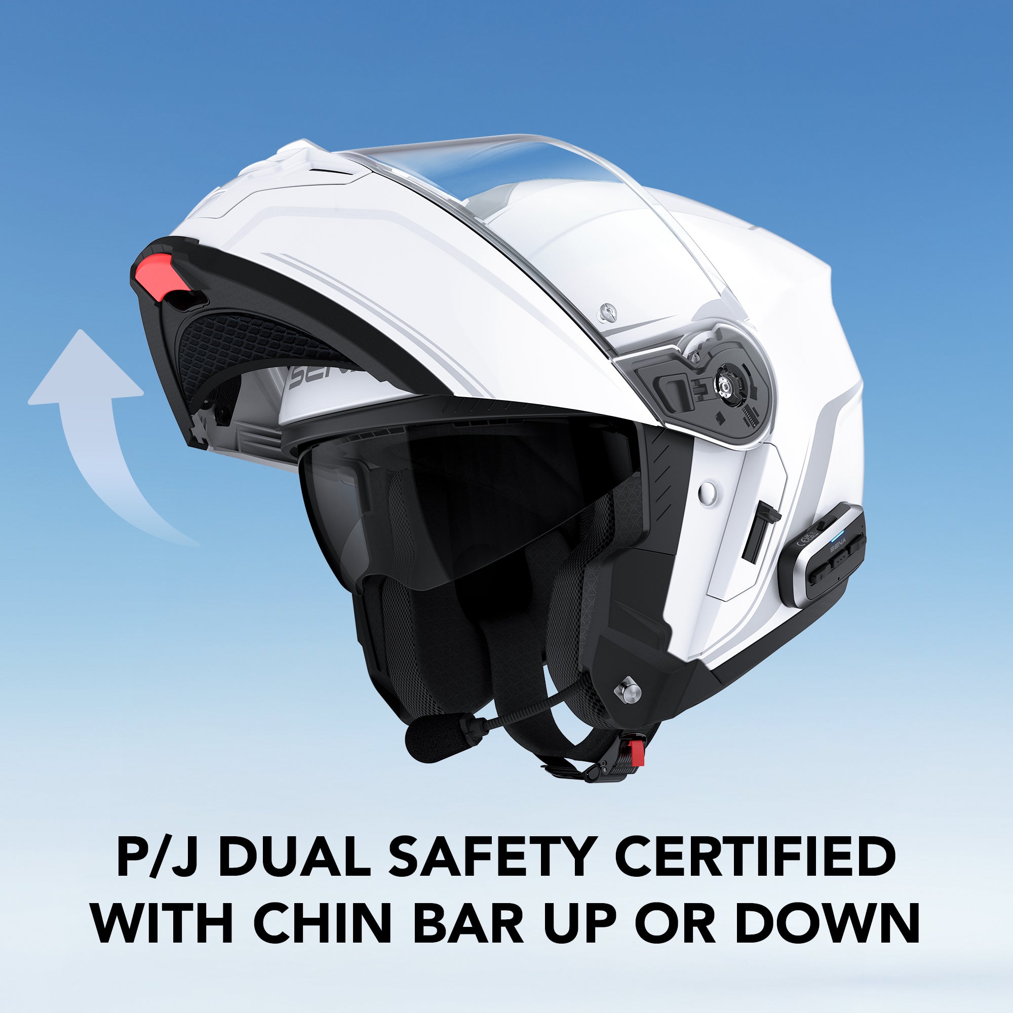 OUTRUSH 2 Modular Smart Motorcycle Helmet with Mesh Intercom Communication