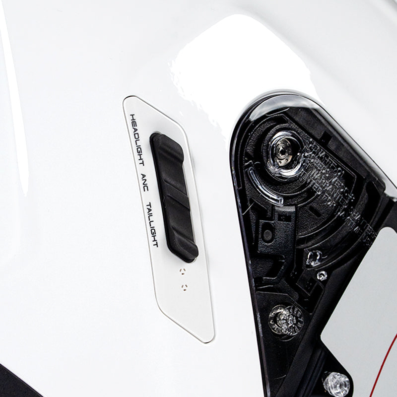 Phantom ANC Full-face Motorcycle Helmet with Integrated Communication System Featuring Active Noise Cancellation