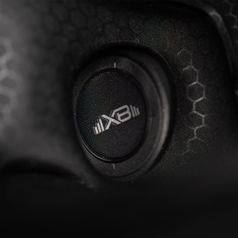 Phantom XB Full-face Motorcycle Helmet with Integrated Communiation System Featuring Acoustic Audio Chambers