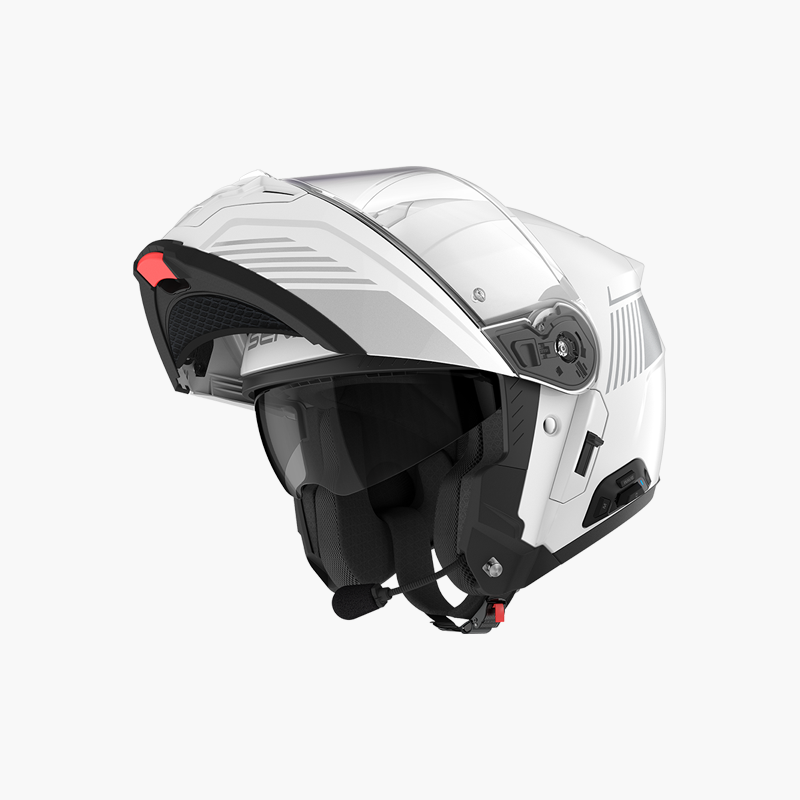 flip up modular motorcycle helmets Sena Specter Smart Bluetooth Helmet Matte Black / Small