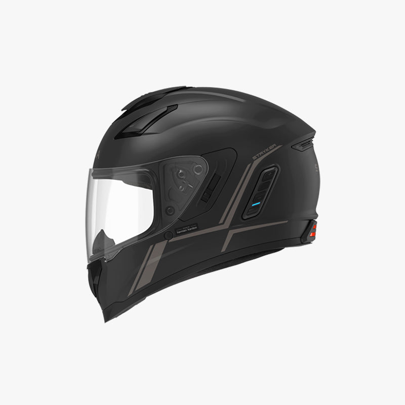 Stryker, Full Face Motorcycle Smart Helmet with Mesh Intercom