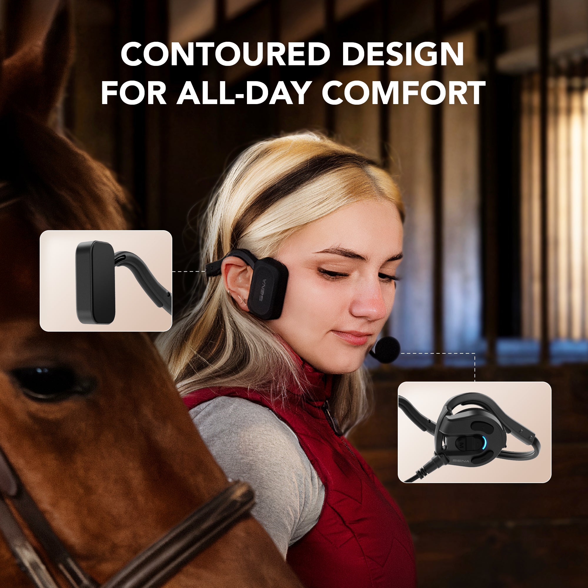 Sena EXPAND Mono Single Ear Mesh Communication Headset – Sena