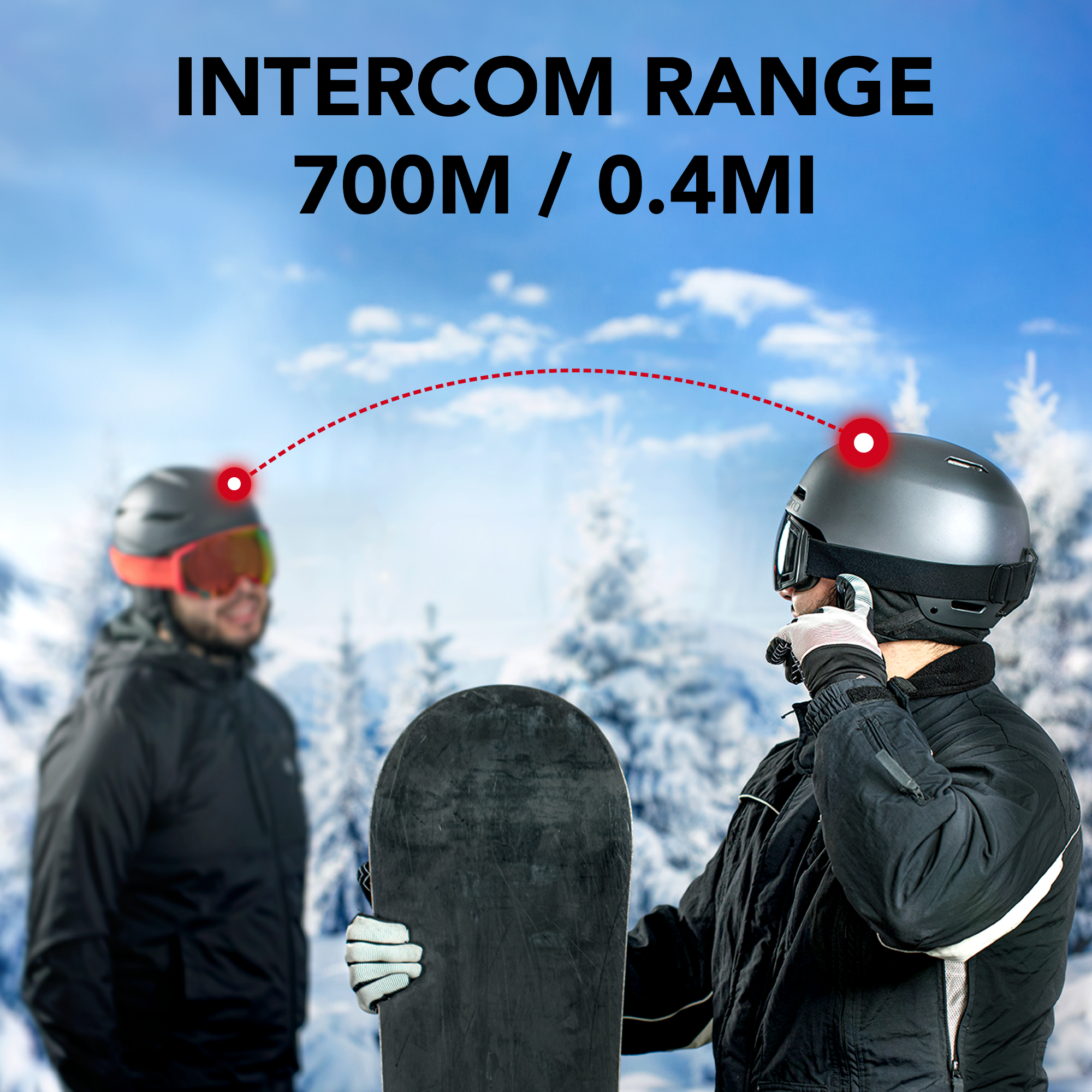 スキー・スノーボードアクセサリー Sena talk 2 Bluetooth Headset Sena Snowtalk 2 Snow Sports Bluetooth Communication System