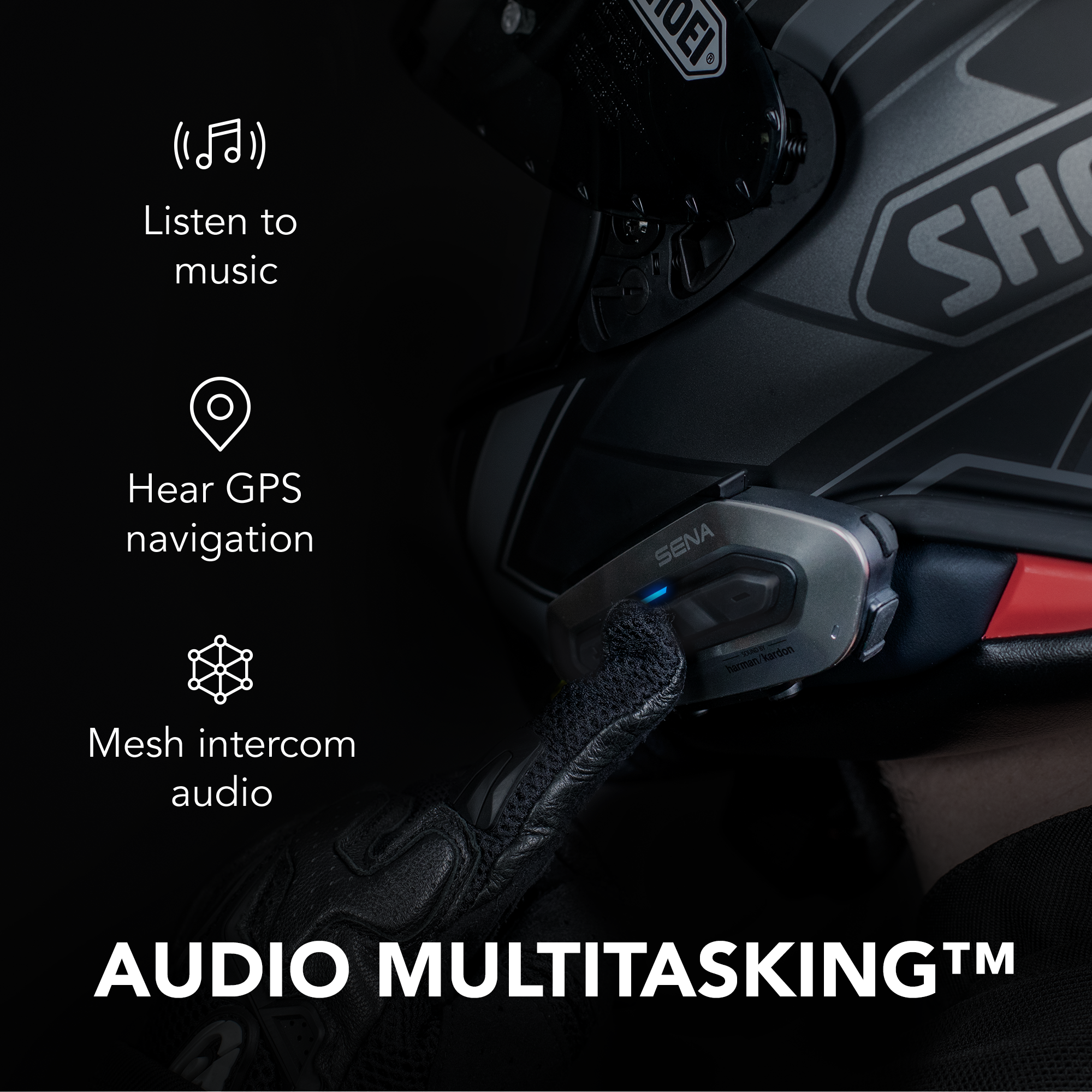 sena shoei rf 1200 speakers wont fit SRL-EXT Custom Communication System for SHOEI RF-1400