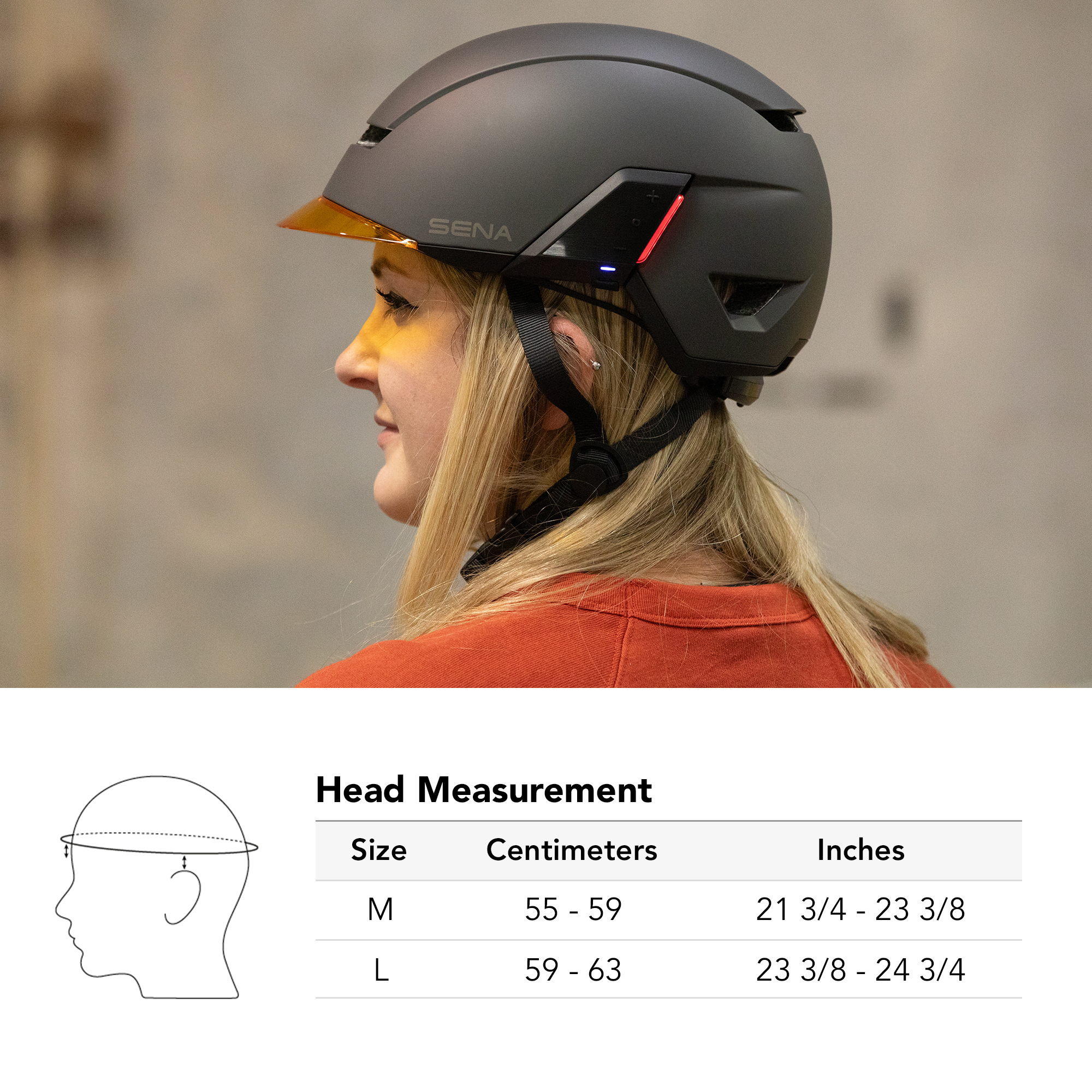 U1 E-Bike Smart Helmet