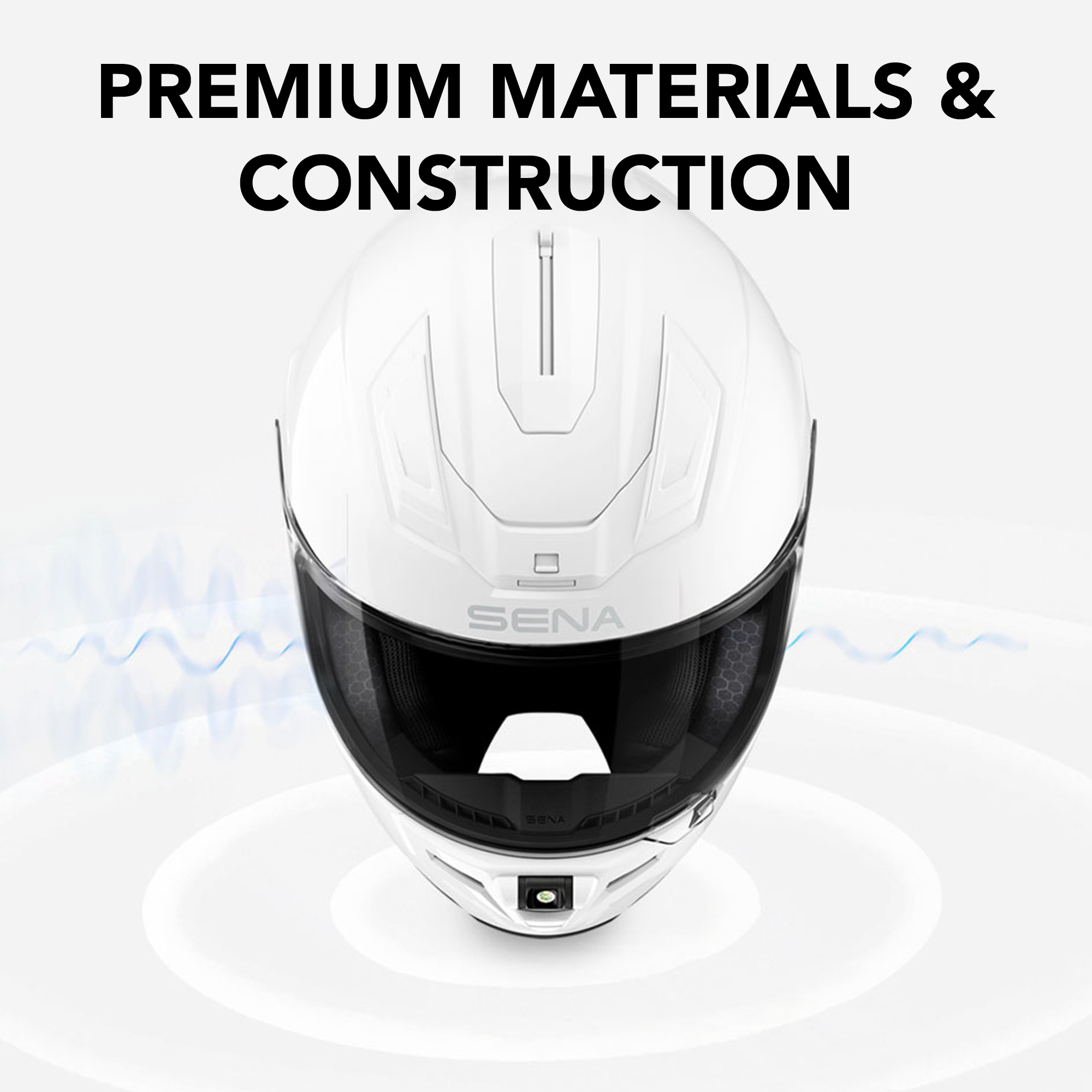 full face motorcycle helmet white Sena Phantom XB Smart Bluetooth Helmet Matte Black / 2XL