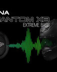 PHANTOM XB Full-face Motorcycle Helmet with Integrated Communiation System Featuring Extreme Bass
