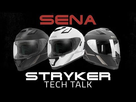 Stryker, Full Face Motorcycle Smart Communication Helmet with Mesh Intercom