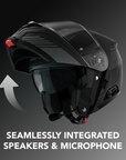 SPECTER Modular Smart Communication Motorcycle Helmet with Mesh Intercom