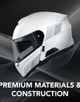SPECTER Modular Smart Communication Motorcycle Helmet with Mesh Intercom