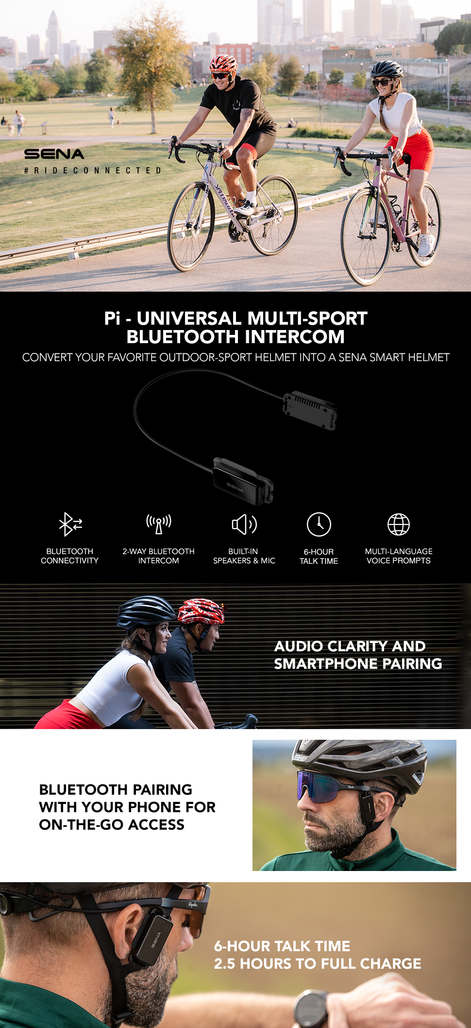 Sena pi, Bluetooth Communication Headset for Smart Communication Sena pi, Bluetooth Communication Headset for Smart Communication