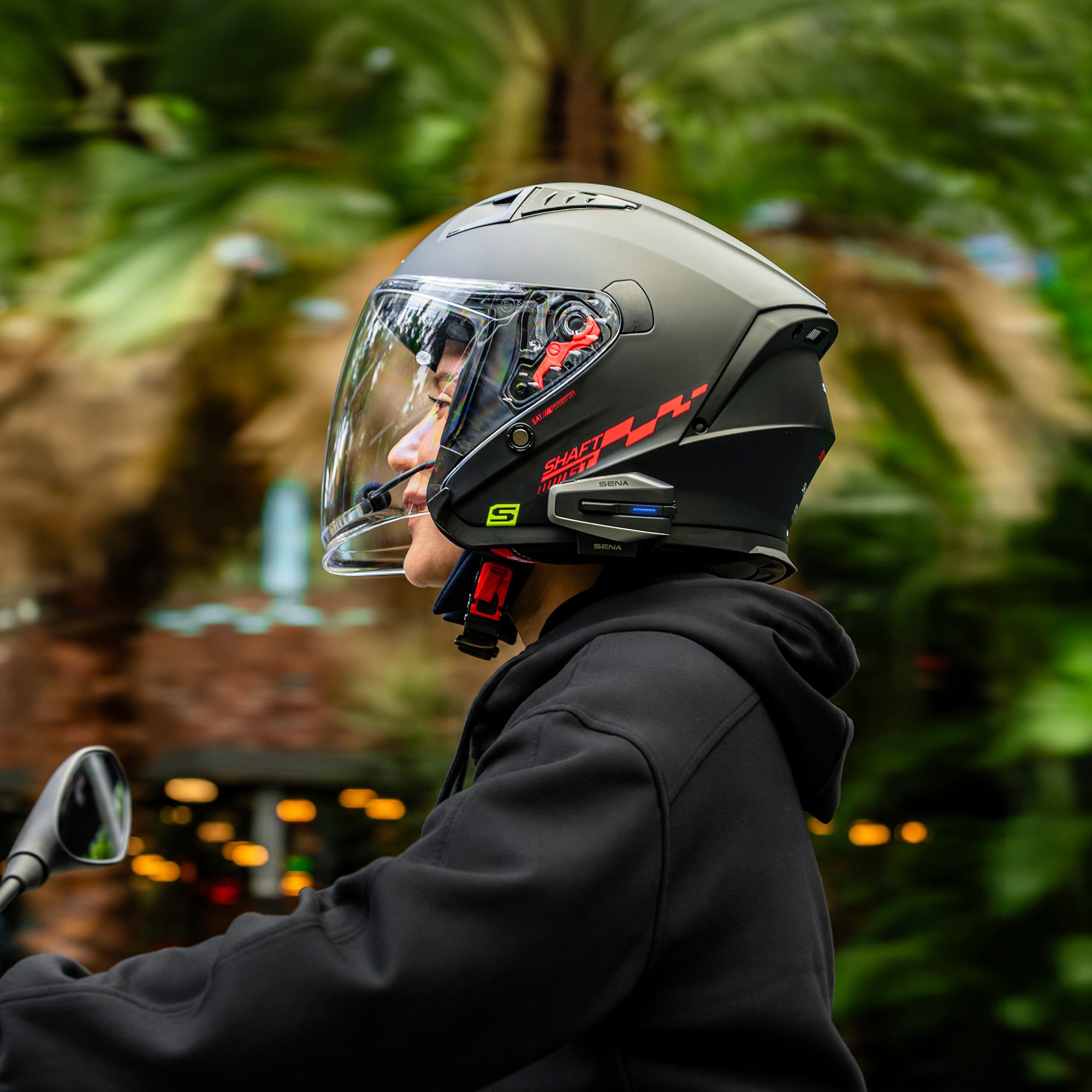 VORTEX Motorcycle Bluetooth Intercom Communication Headset